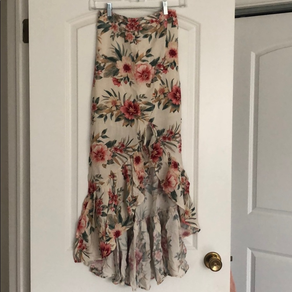 Tropical flower skirt